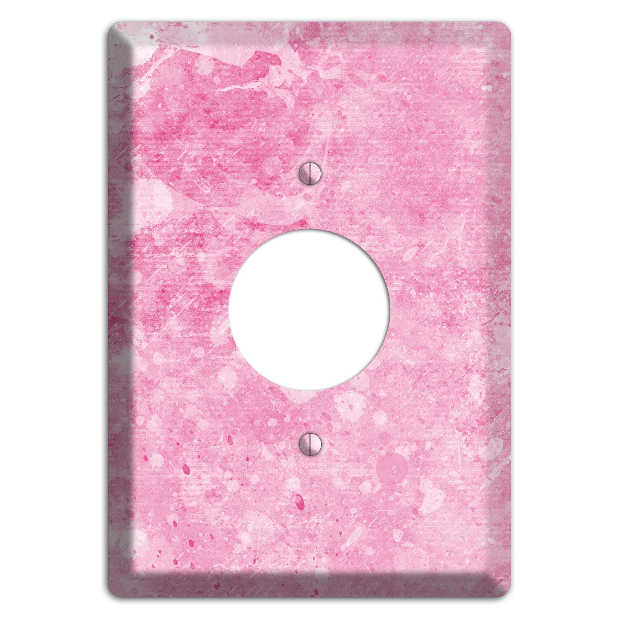Wewak Pink Texture Single Receptacle Wallplate