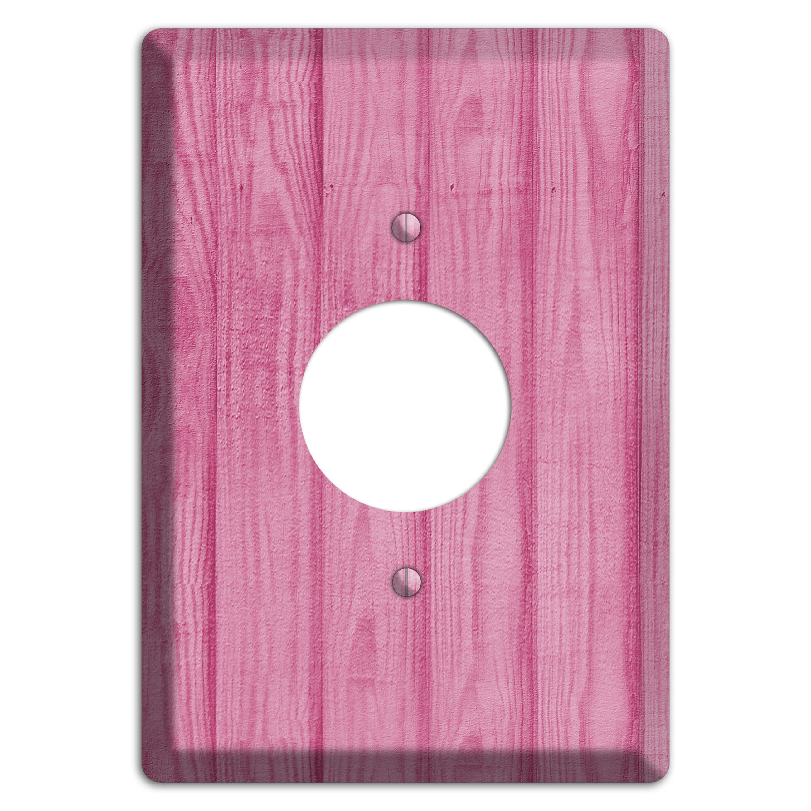 Can Can Pink Texture Single Receptacle Wallplate