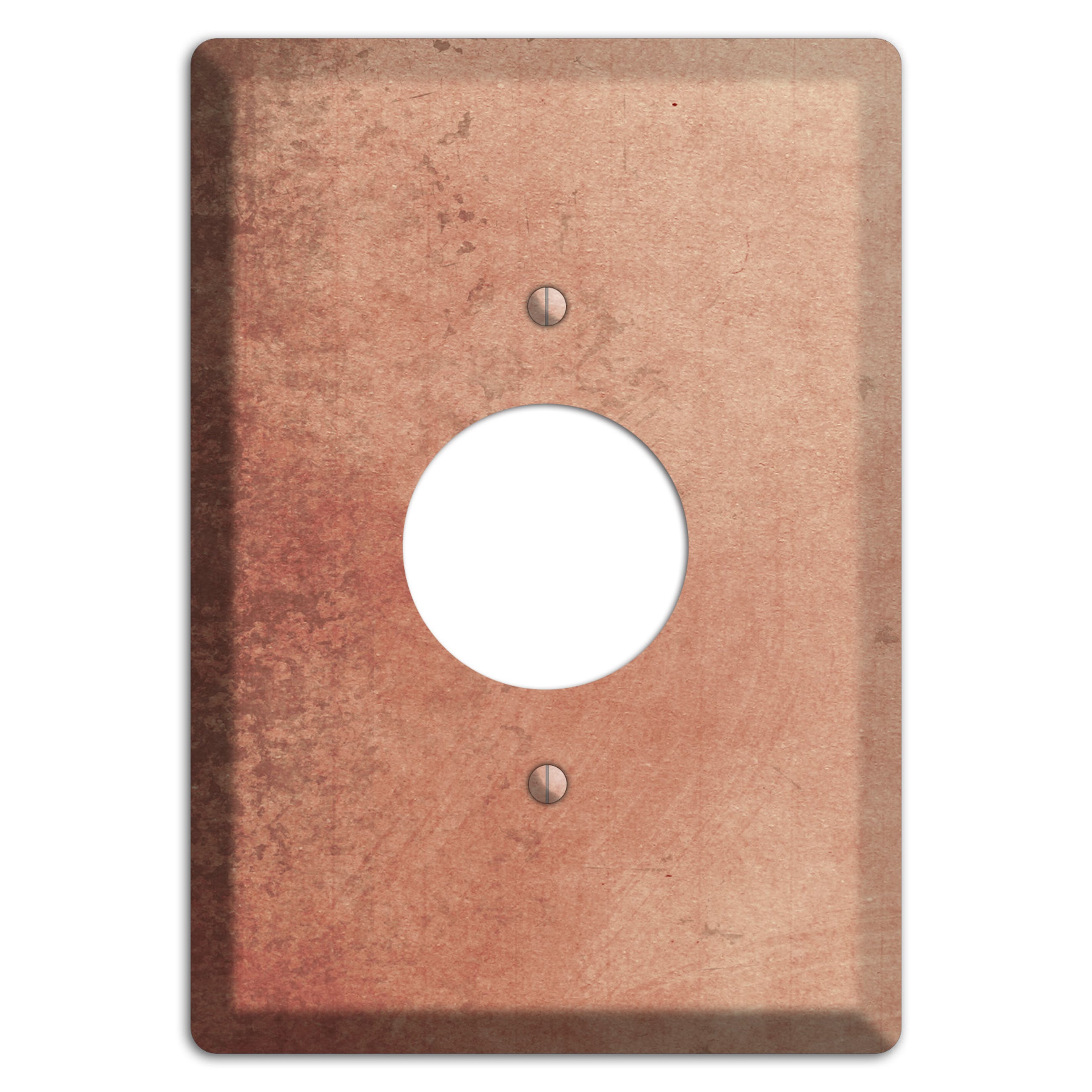 Tan Vintage Grunge Single Receptacle Wallplate