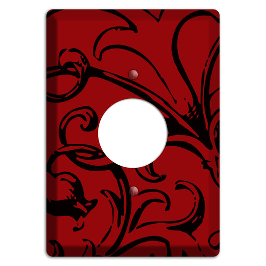 Victorian Red Single Receptacle Wallplate