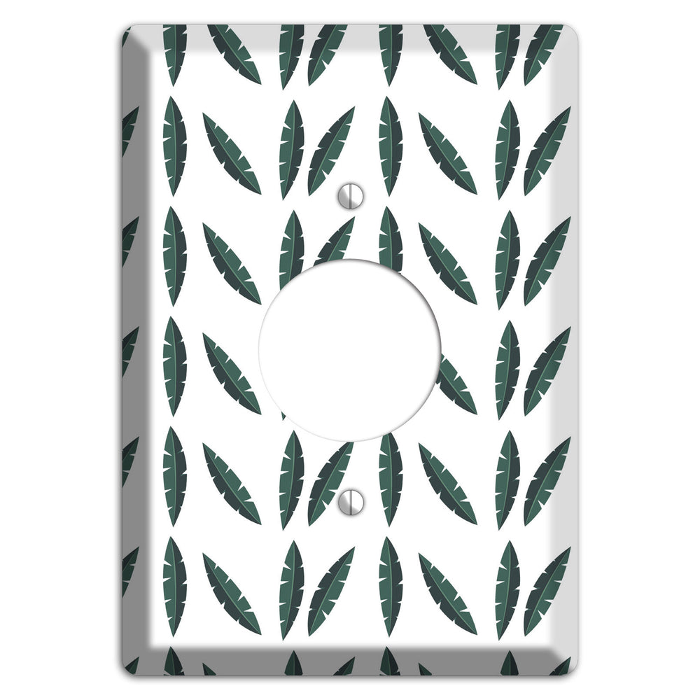 Leaves Style HH Single Receptacle Wallplate