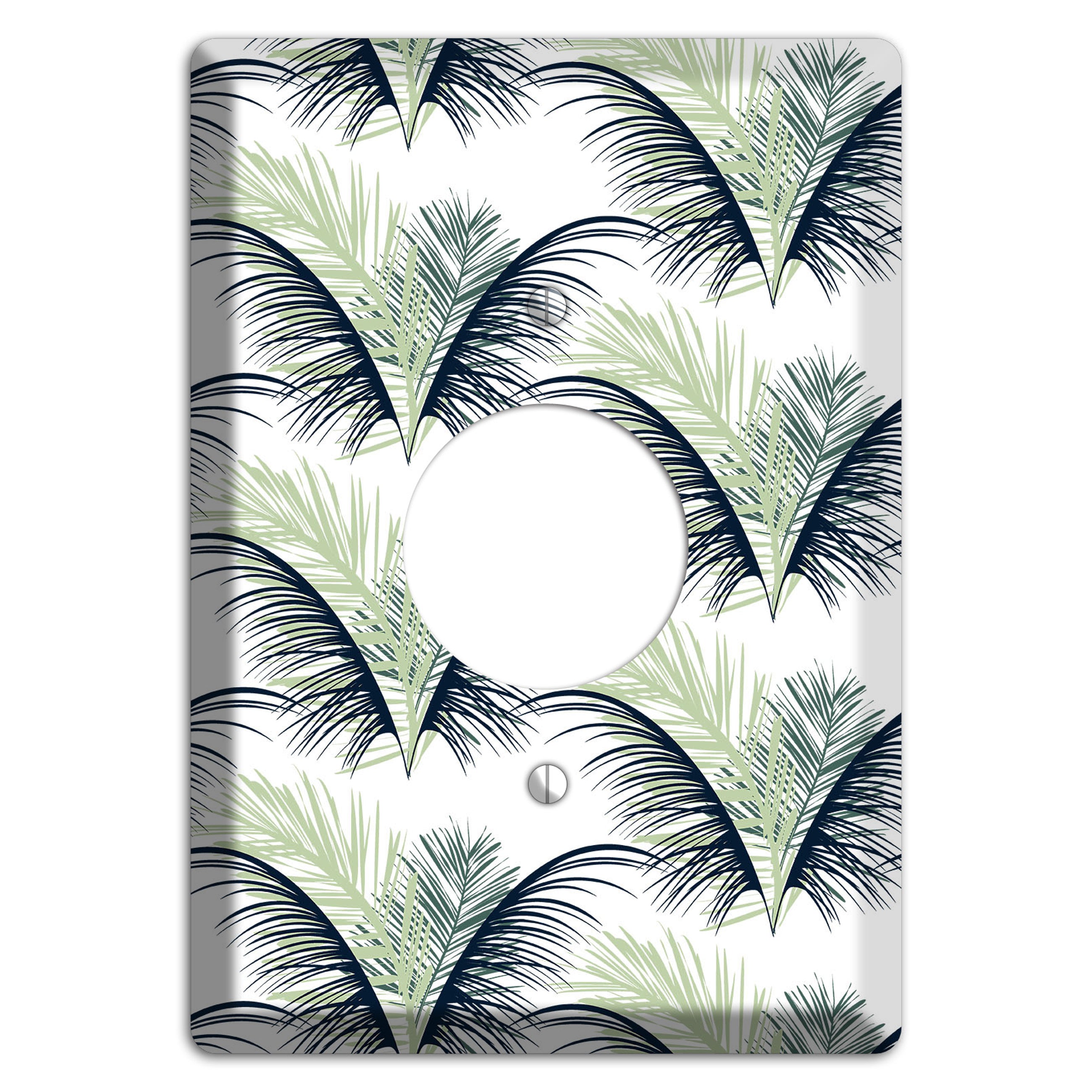 Leaves Style II Single Receptacle Wallplate