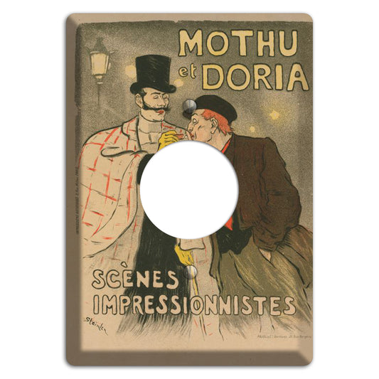 Mothu at Doria Vintage Poster Single Receptacle Wallplate
