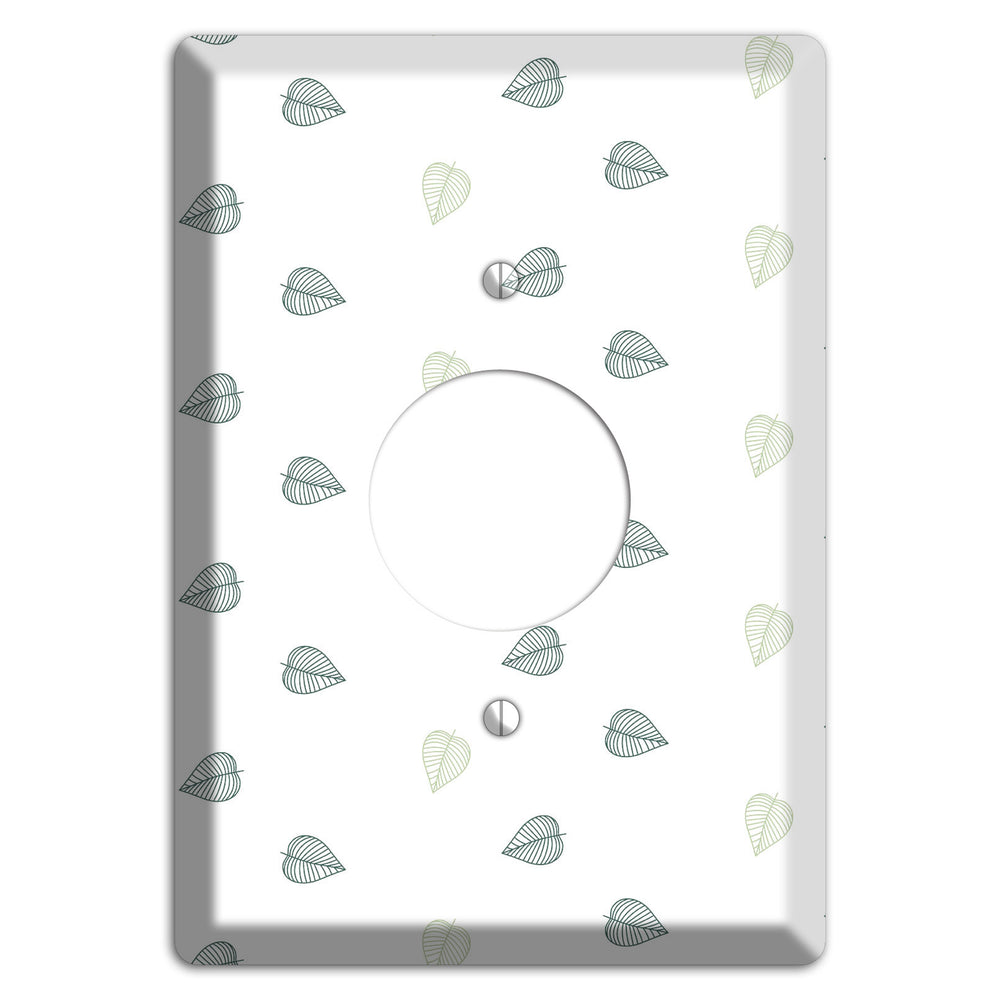 Leaves Style BB Single Receptacle Wallplate
