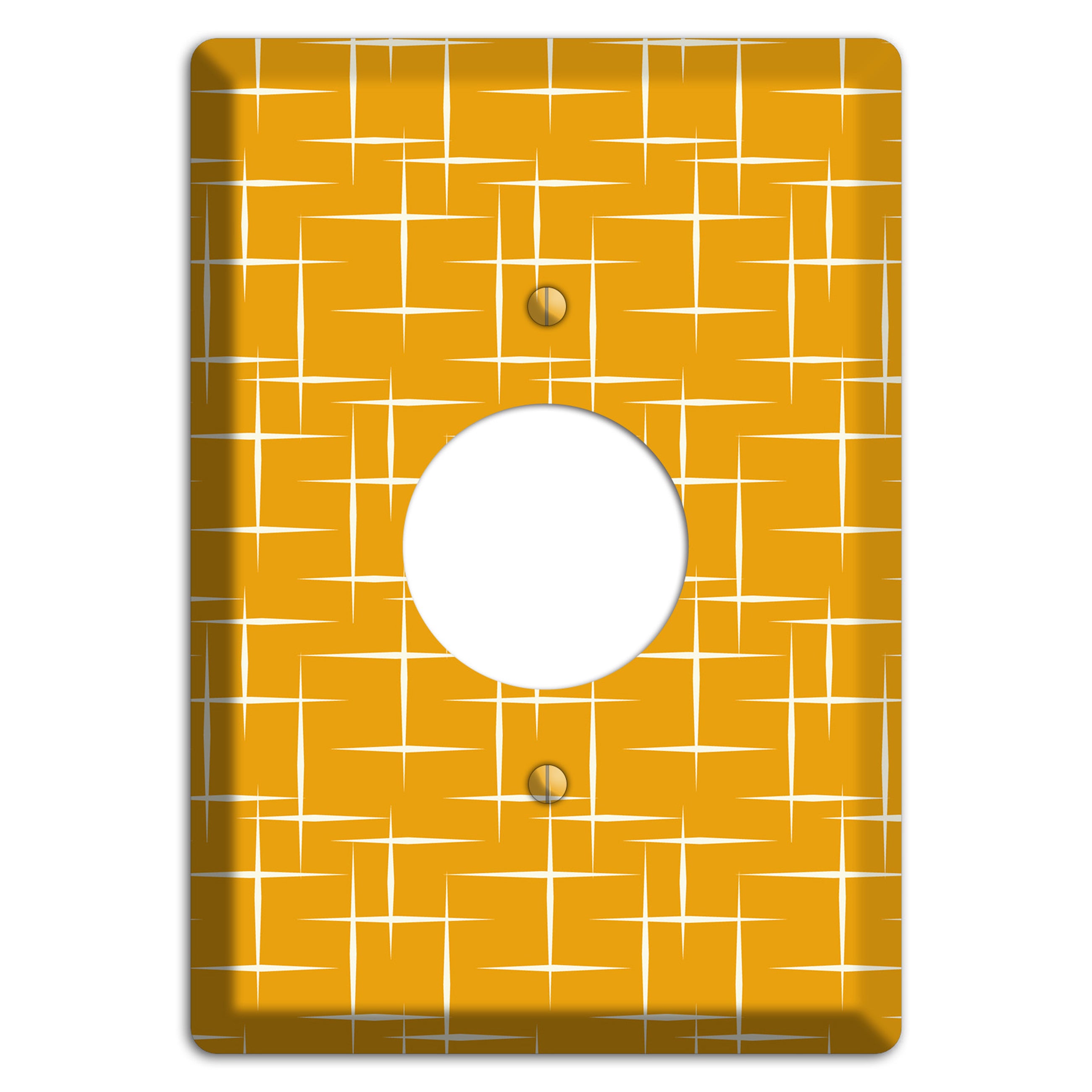 Orange Atomic Single Receptacle Wallplate
