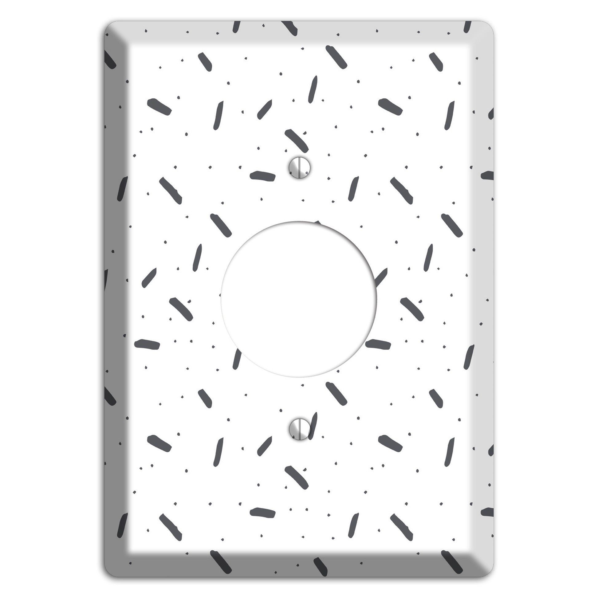 Abstract 13 Single Receptacle Wallplate