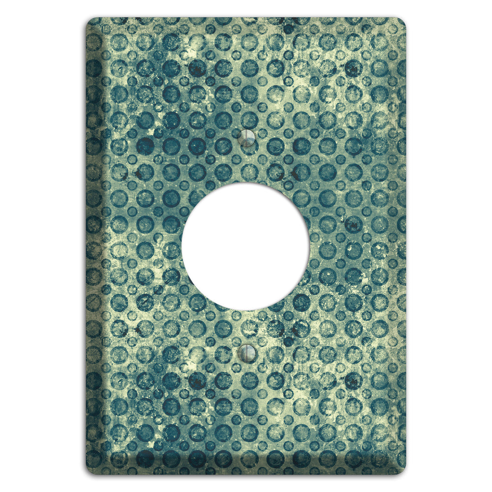 Green Circles Single Receptacle Wallplate
