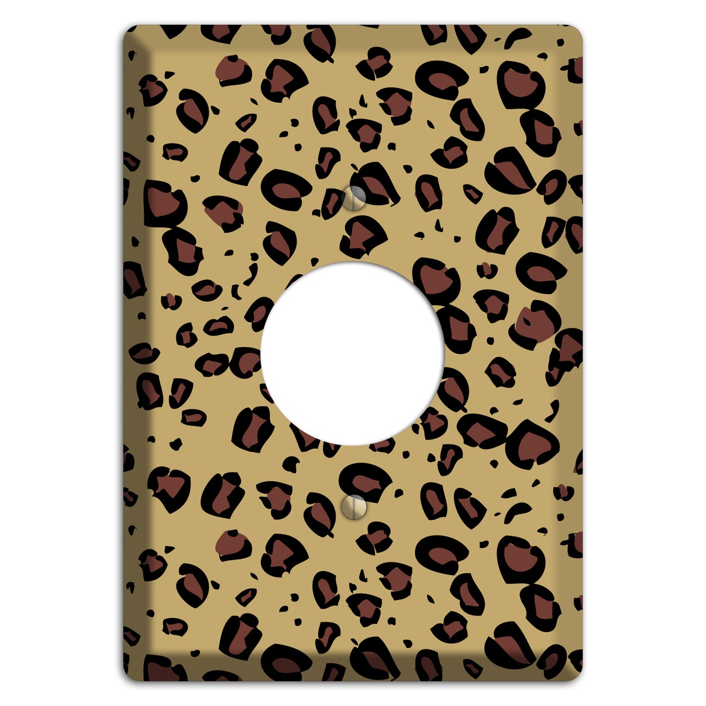 Leopard Single Receptacle Wallplate