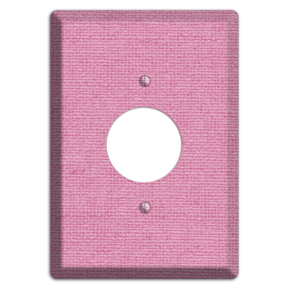 Gamboge Pink Texture Single Receptacle Wallplate