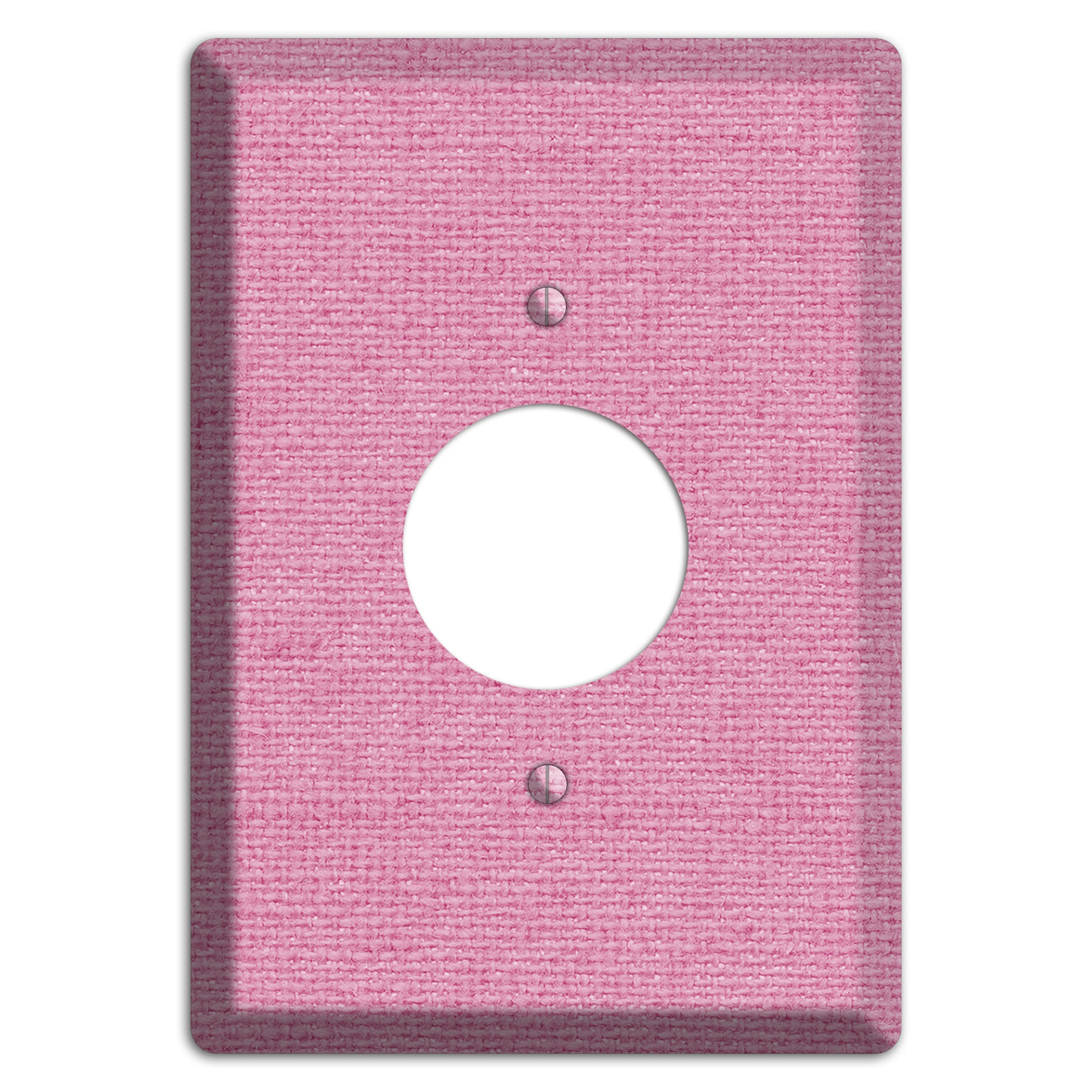 Gamboge Pink Texture Single Receptacle Wallplate
