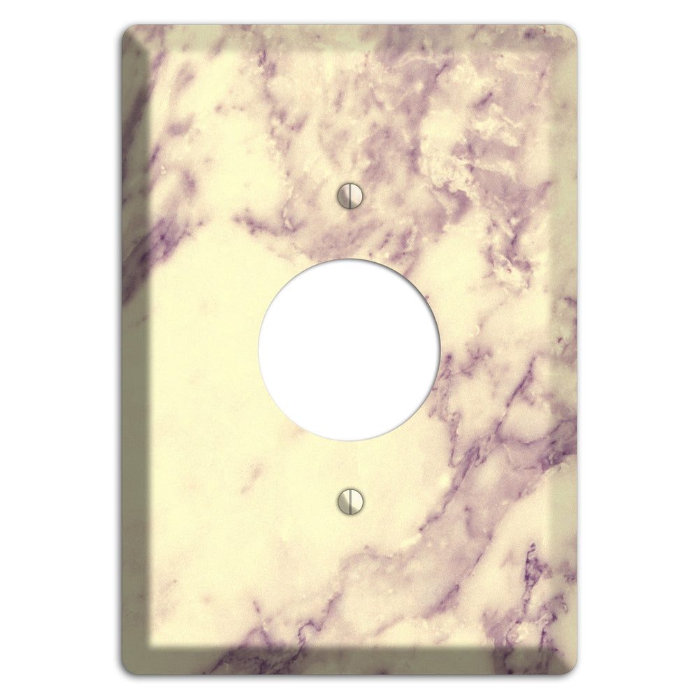 Champagne Marble Single Receptacle Wallplate