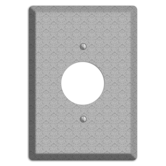 Light Grey Cartouche Single Receptacle Wallplate