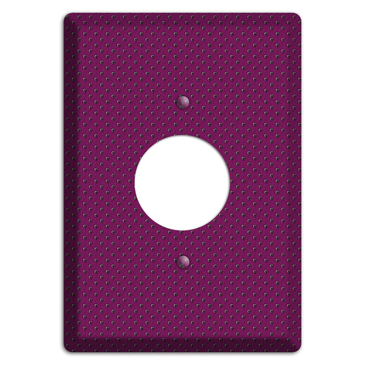 Purple Small Dots Single Receptacle Wallplate