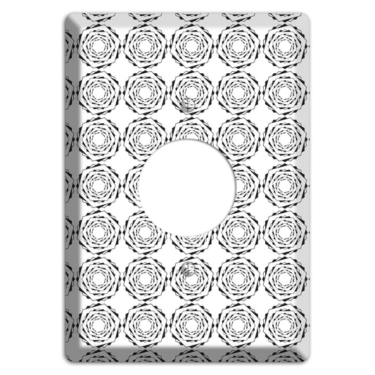 Hexagon Rotation Repeat Single Receptacle Wallplate