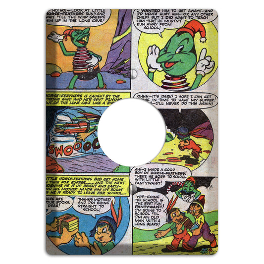Swooosh Vintage Comics Single Receptacle Wallplate