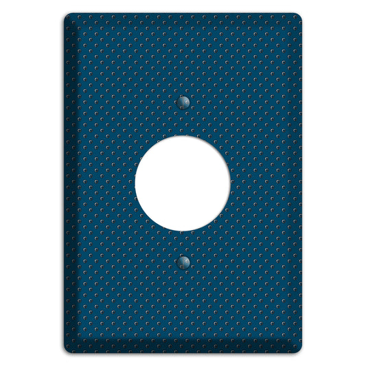 Blue Small Dots Single Receptacle Wallplate