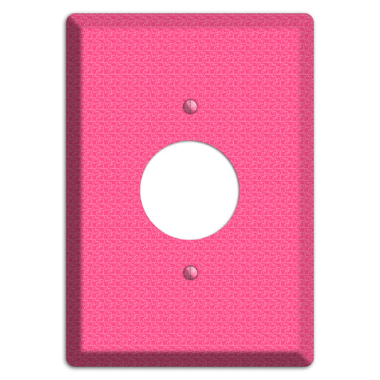 Tiny Pink Hearts Single Receptacle Wallplate