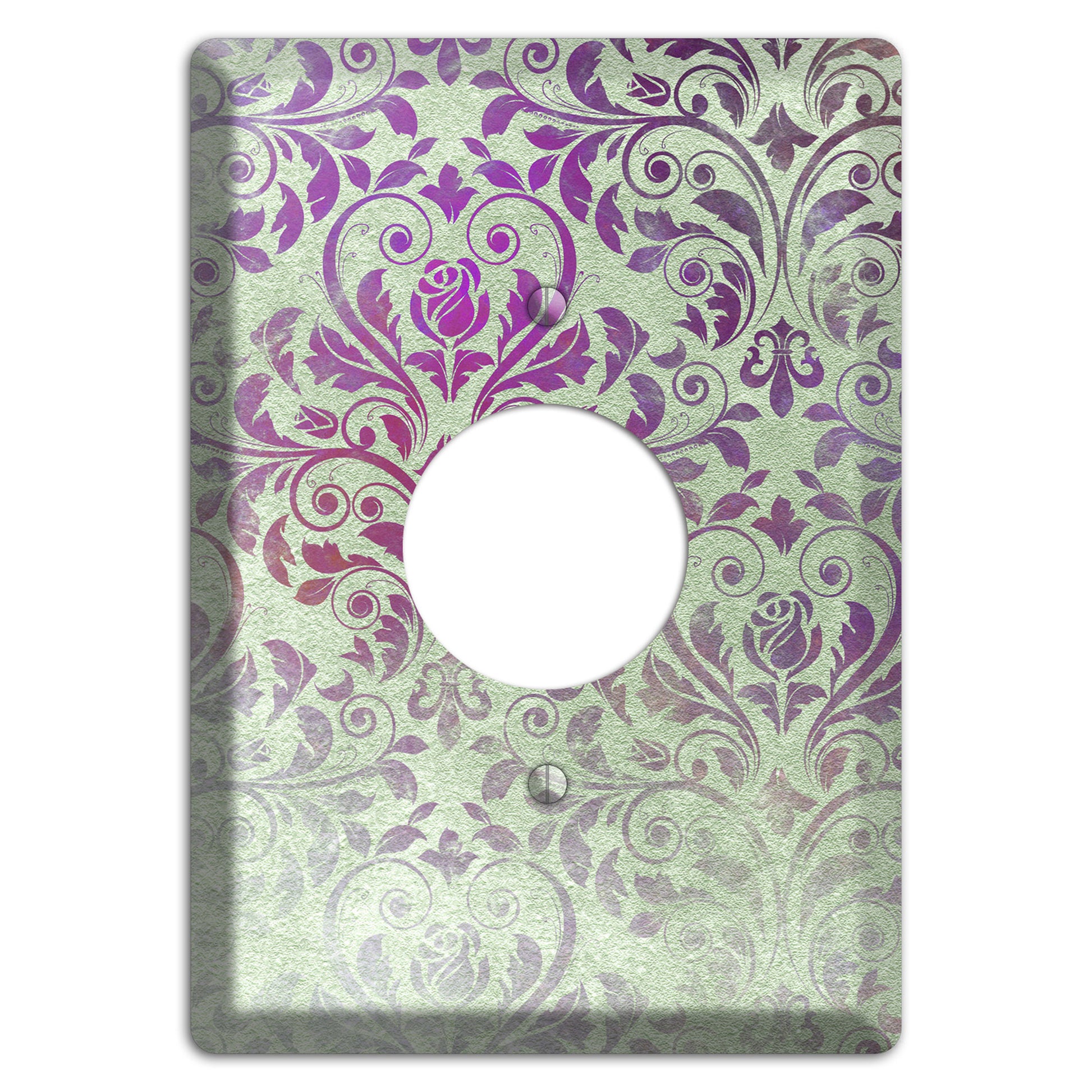 Venus Whimsical Damask Single Receptacle Wallplate