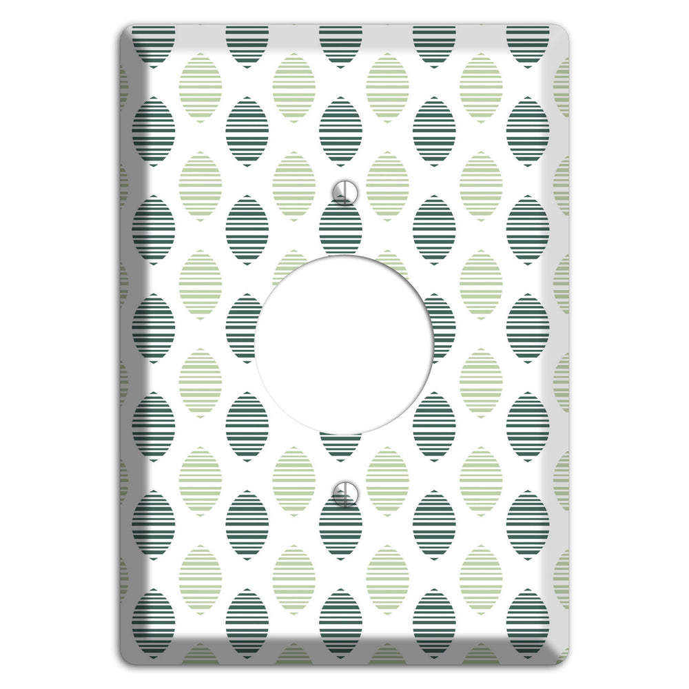 Leaves Style A Single Receptacle Wallplate
