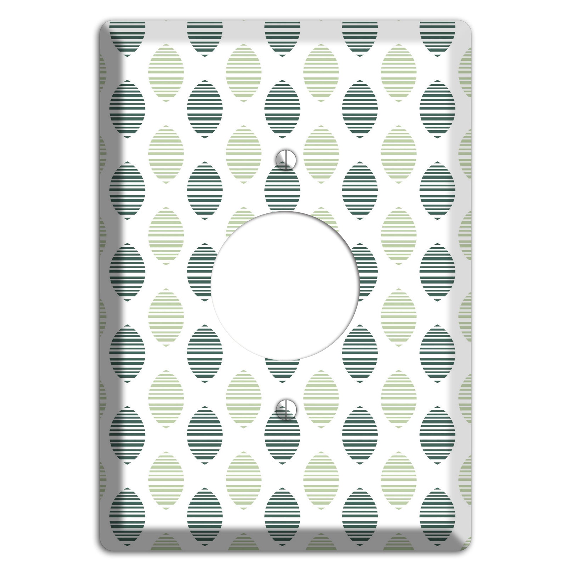 Leaves Style A Single Receptacle Wallplate