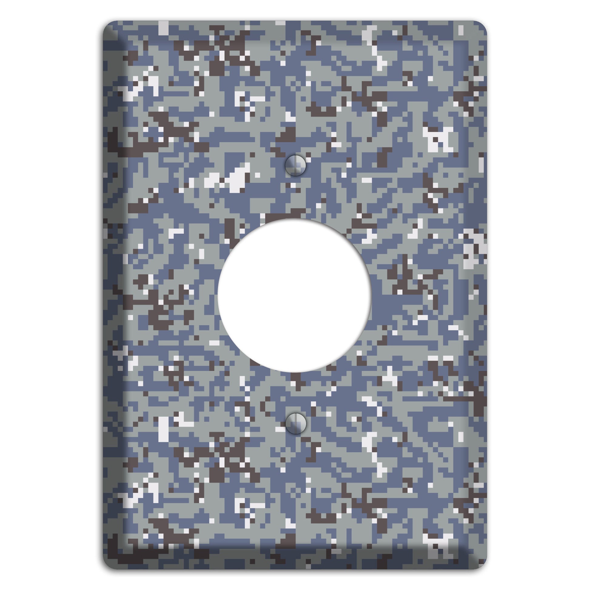 NWU Grey Dom Camo Single Receptacle Wallplate