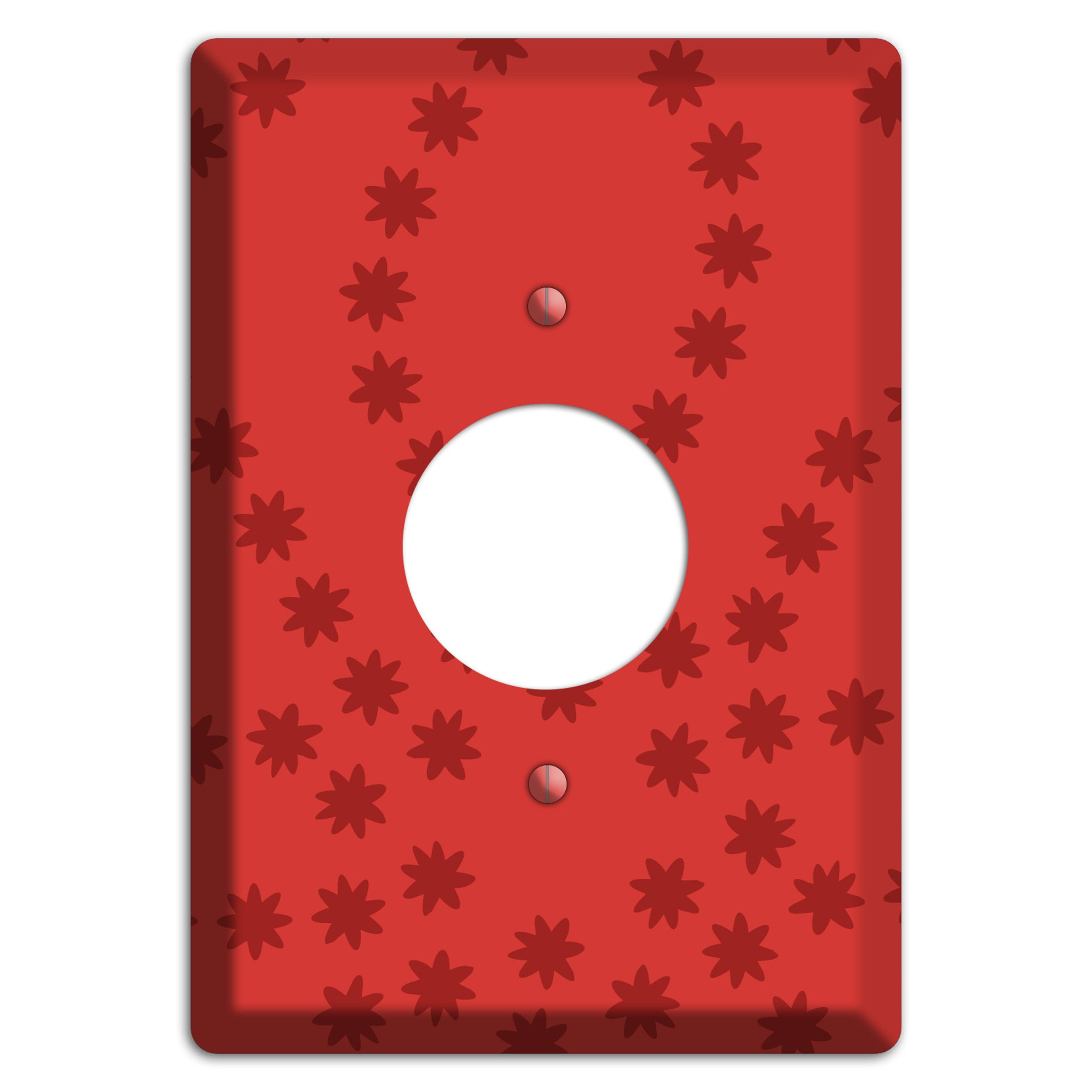 Multi Red Constellation Single Receptacle Wallplate
