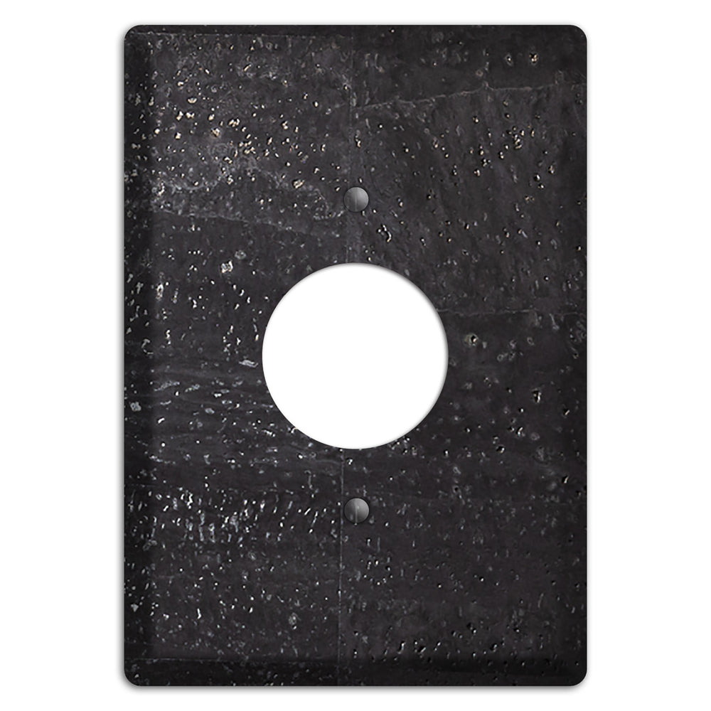 Black Cork Single Receptacle Wallplate