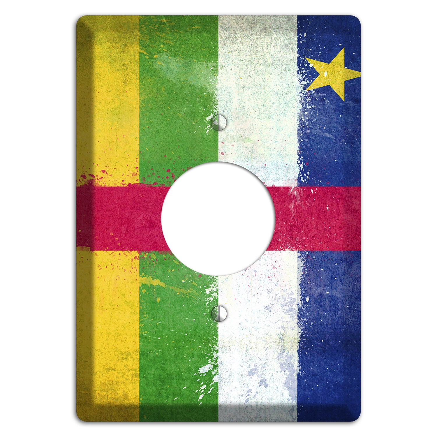 Central African Republic Cover Plates Single Receptacle Wallplate