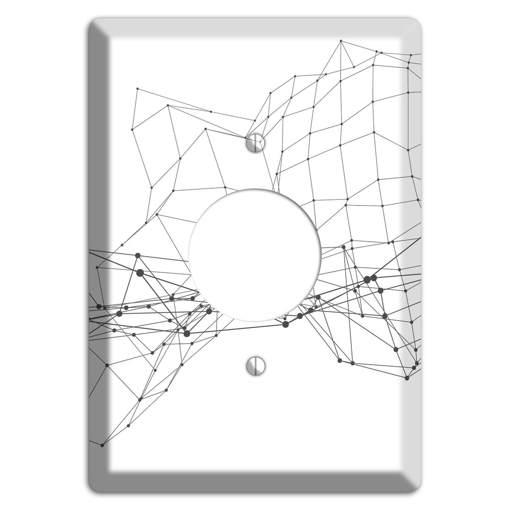 Linear K Single Receptacle Wallplate