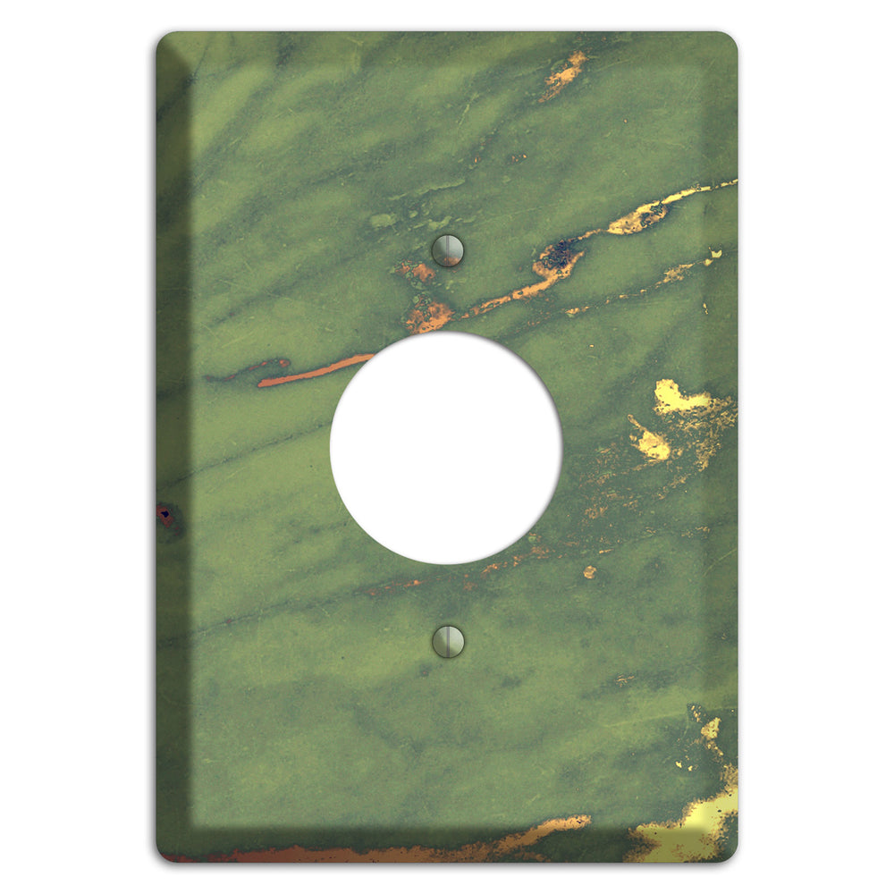 Limed Ash Marble Single Receptacle Wallplate