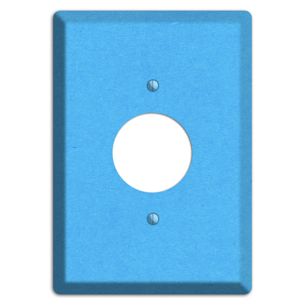 Maya Blue Kraft Single Receptacle Wallplate