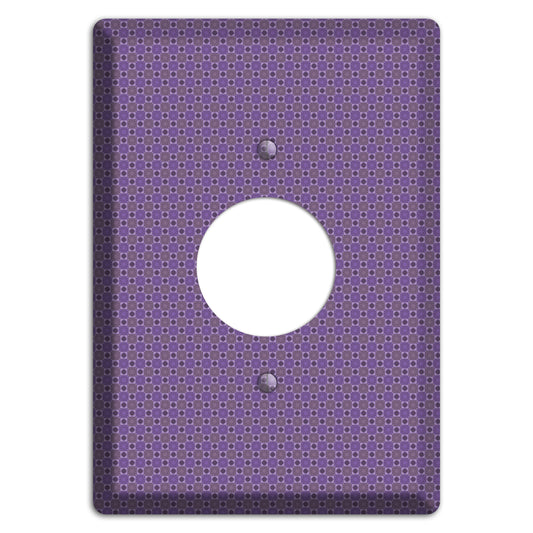 Multi Purple Tiled Single Receptacle Wallplate