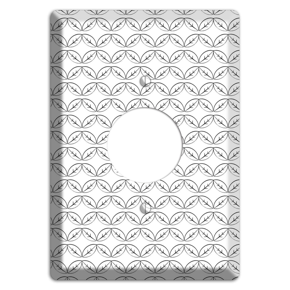 Leaves Style K Single Receptacle Wallplate