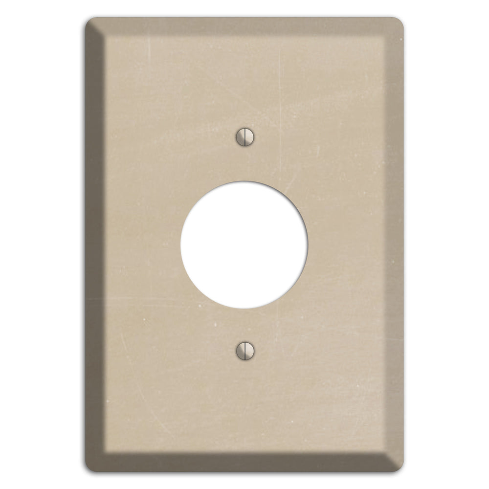 Chalk Tan Single Receptacle Wallplate