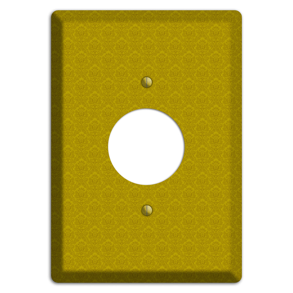 Mustard Cartouche Single Receptacle Wallplate