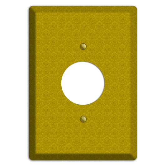 Mustard Cartouche Single Receptacle Wallplate