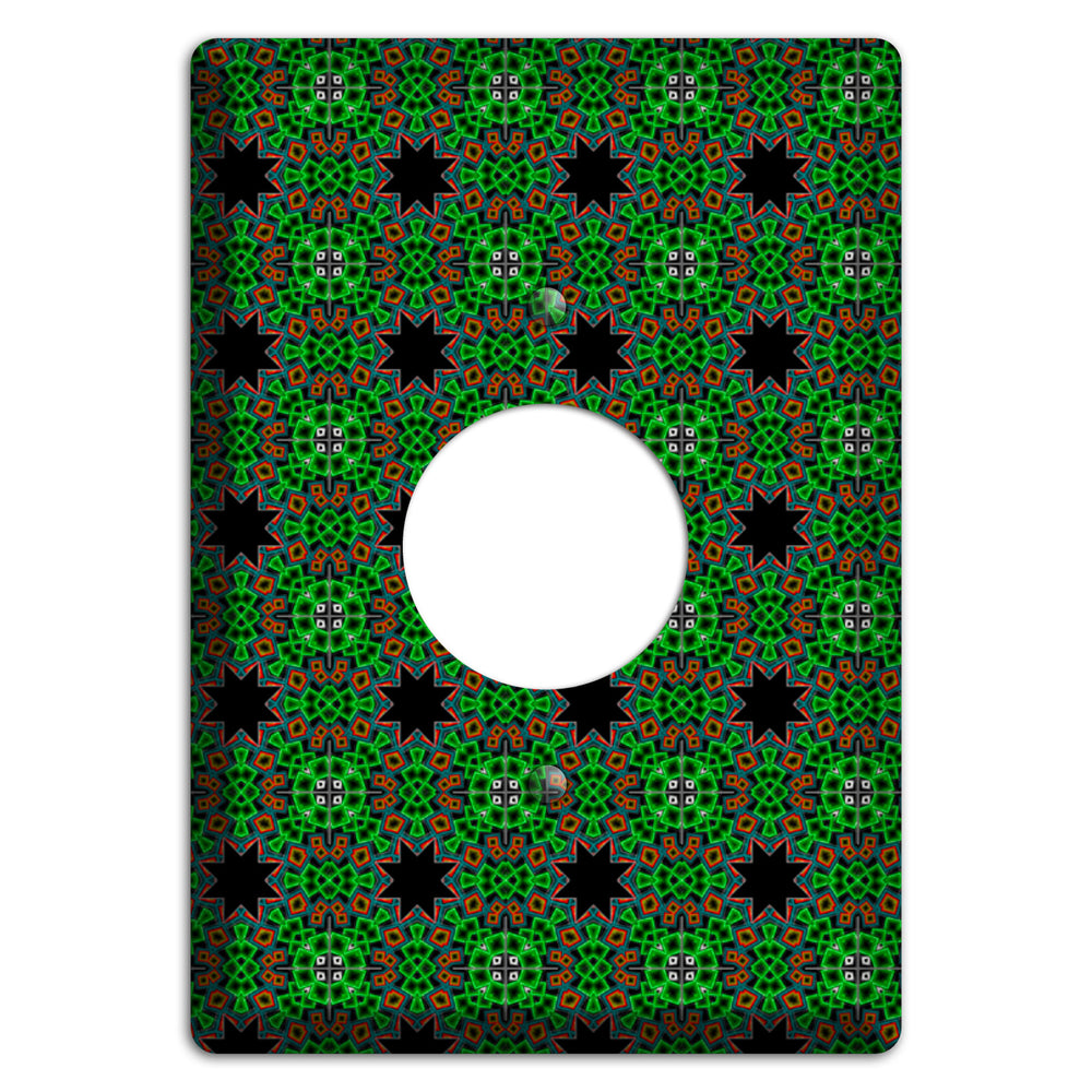 Green Foulard 2 Single Receptacle Wallplate