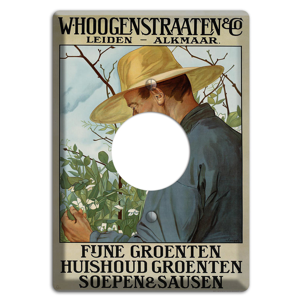 Hoogenstraaten Vintage Poster Single Receptacle Wallplate