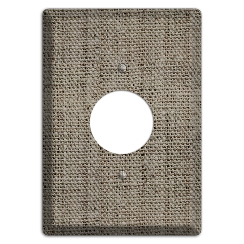 Makara Burlap Single Receptacle Wallplate