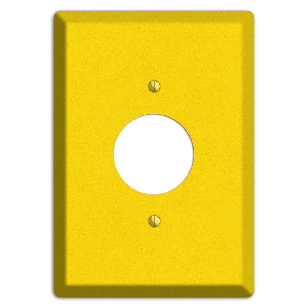 Moon Yellow Kraft Single Receptacle Wallplate