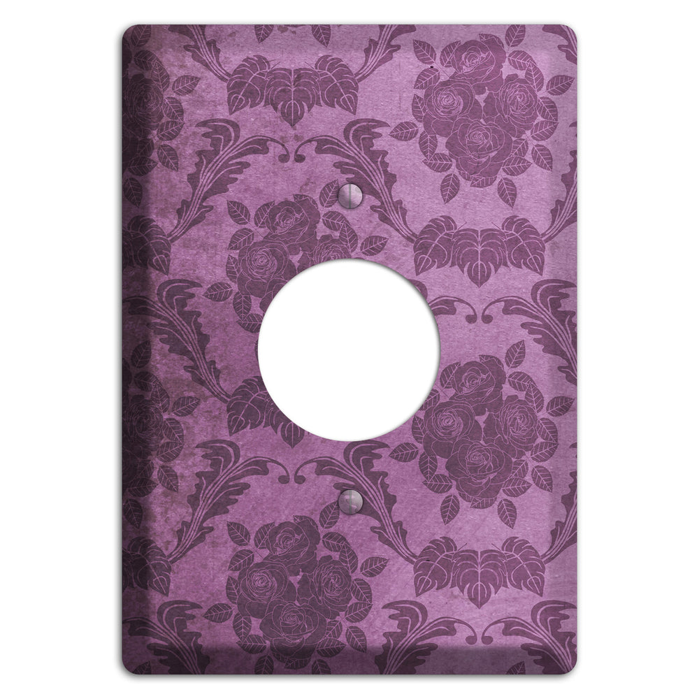 Bouquet Vintage Rose Damask Single Receptacle Wallplate