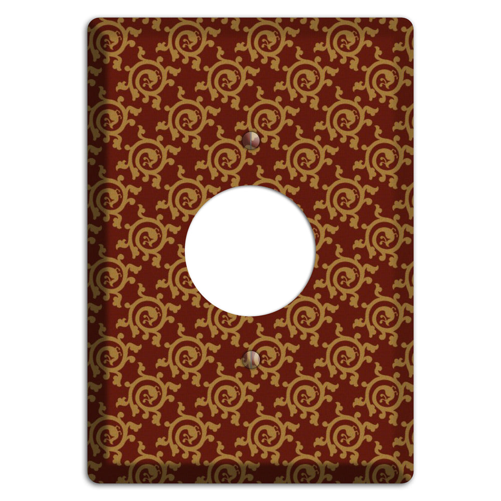 Asian Swirl Pattern Single Receptacle Wallplate