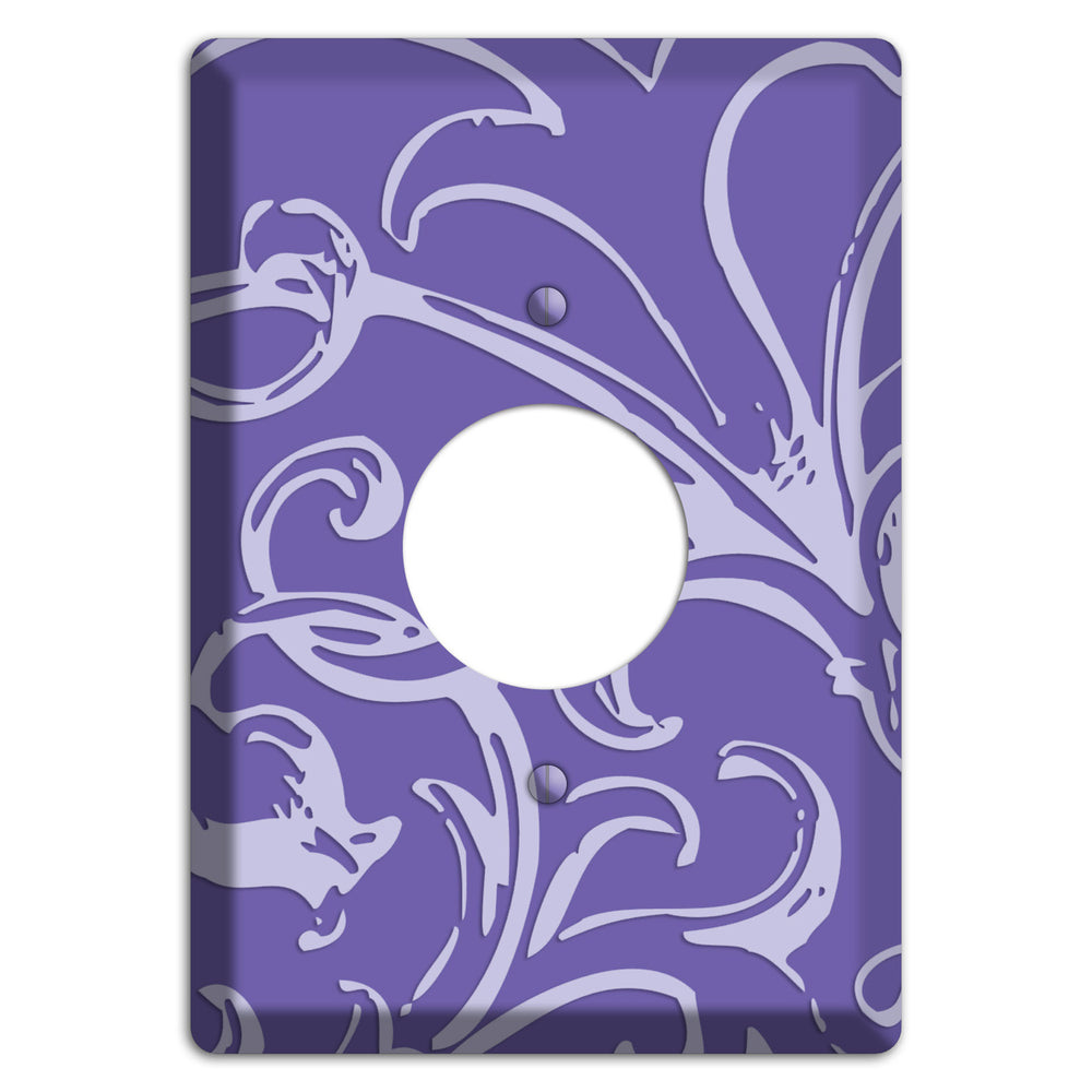 Victorian Light Purple Single Receptacle Wallplate