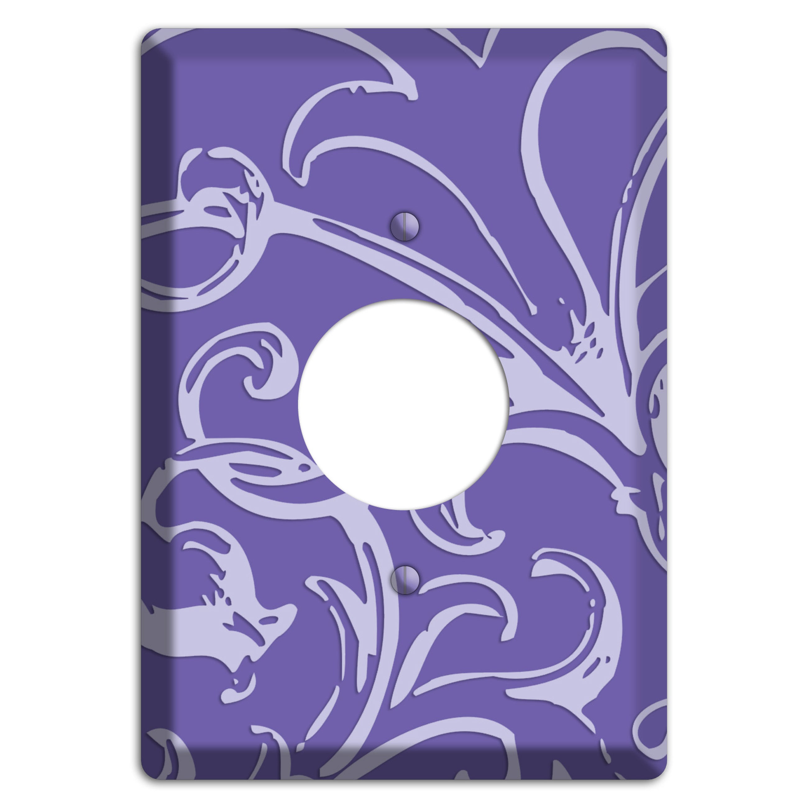 Victorian Light Purple Single Receptacle Wallplate