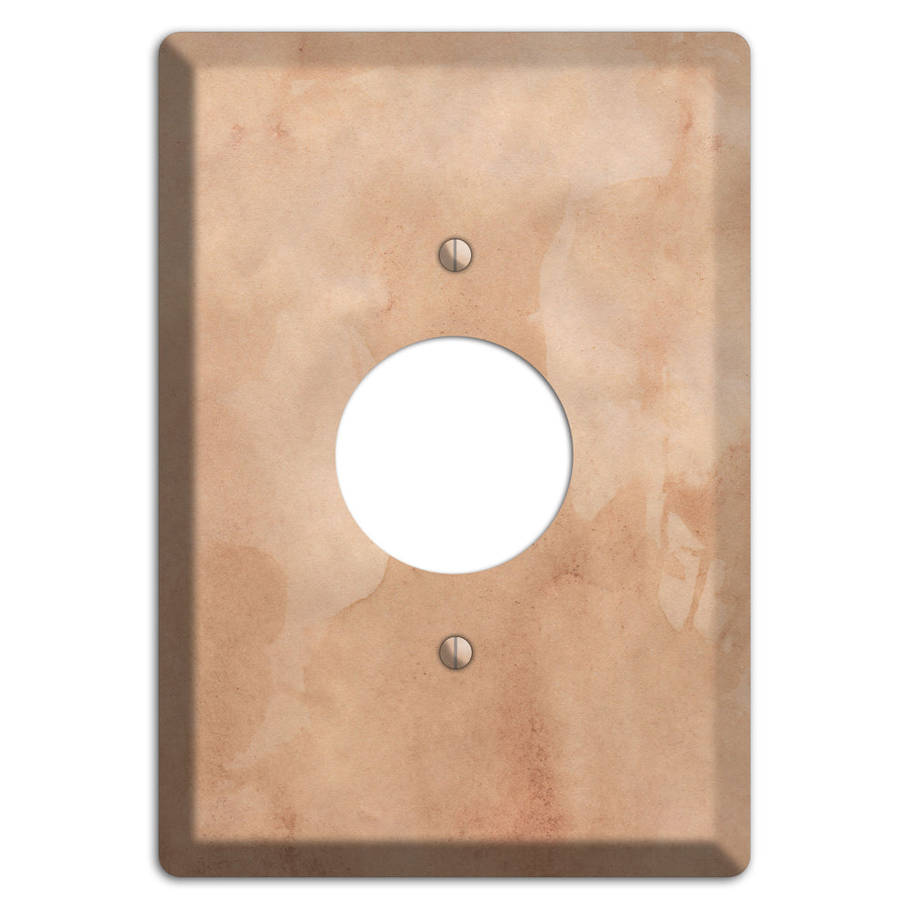 Aged Paper 1 Single Receptacle Wallplate