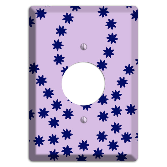 Lavender with Purple Constellation Single Receptacle Wallplate
