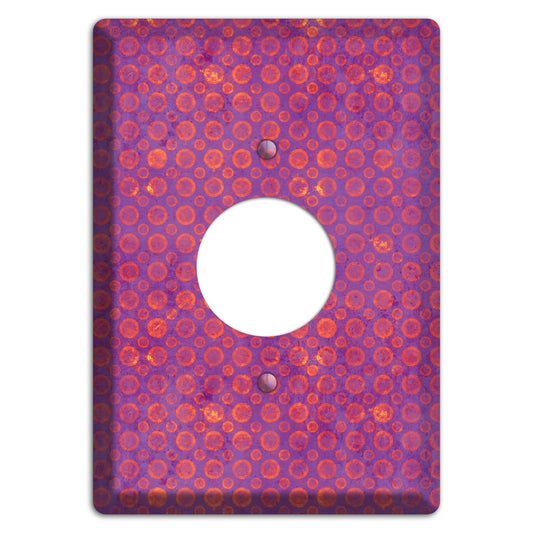Purple and Pink Circles Single Receptacle Wallplate