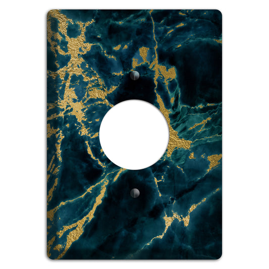 Blumine Marble Single Receptacle Wallplate