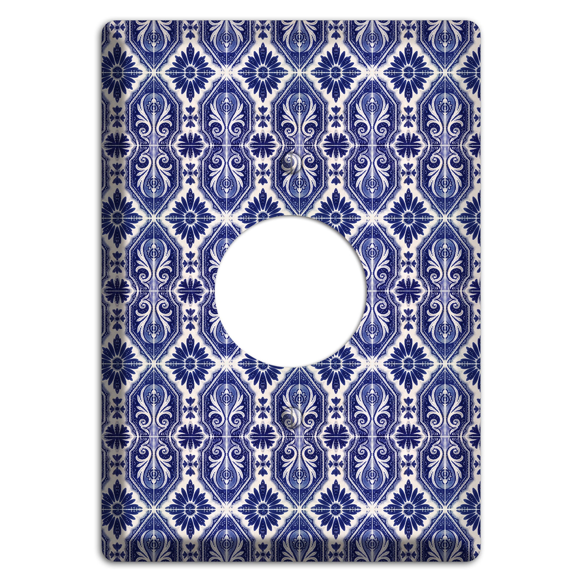 Tavira Tiles 8 Single Receptacle Wallplate