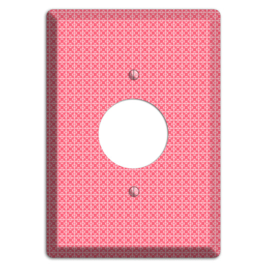 Multi Pink Tiled Arabesque Single Receptacle Wallplate